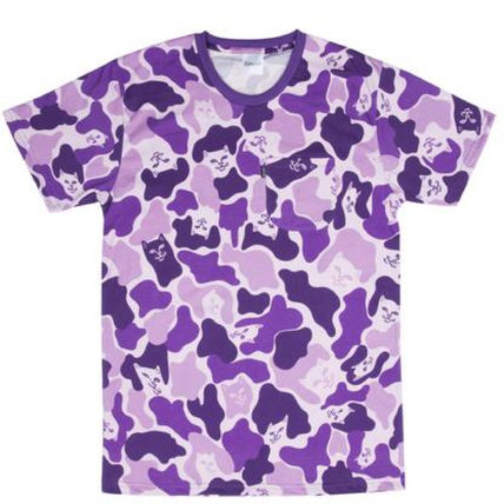 Purple Camo Ripndip Shirt | Unisex